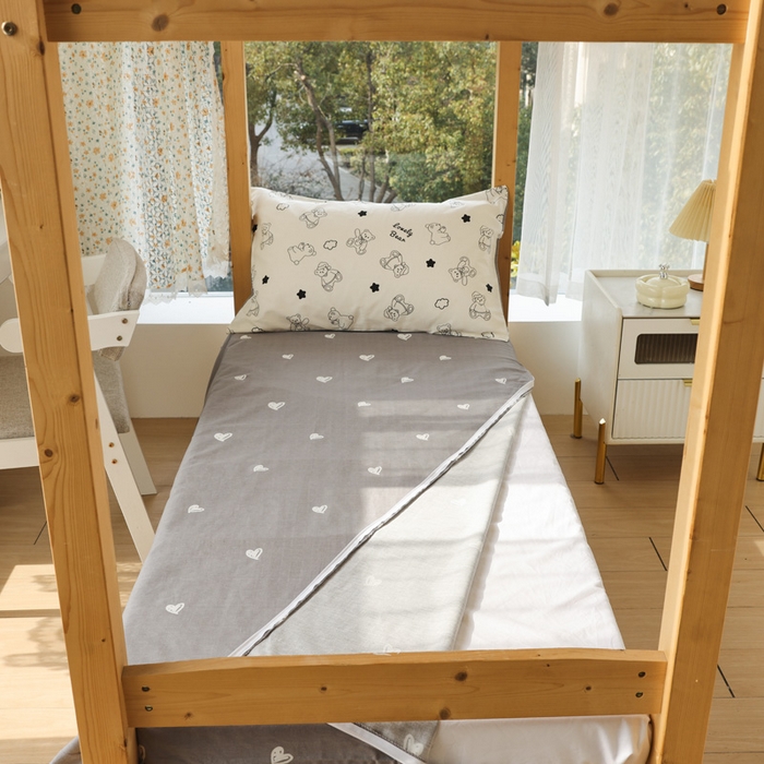 91家纺网 家纺一手货源 找家纺 宅部落 2026新款全棉三件套纯棉学生宿舍上下铺六件套 可比熊