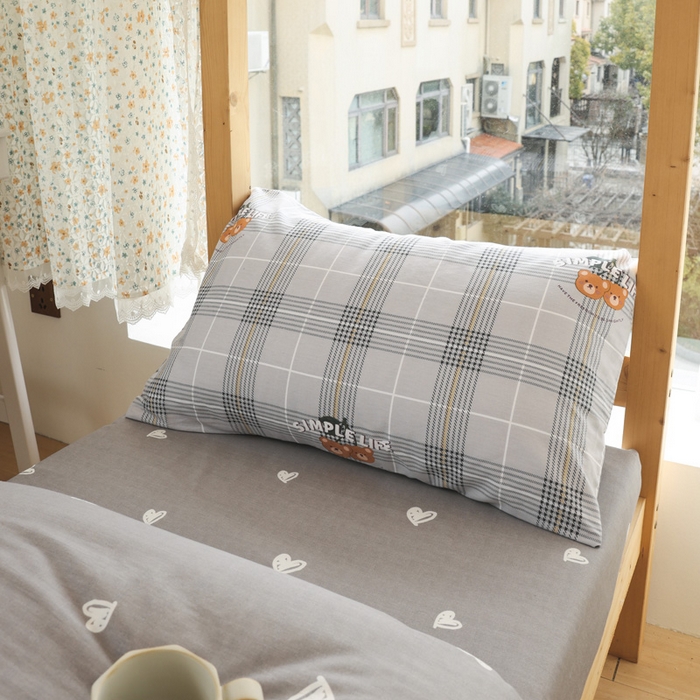 91家纺网 家纺一手货源 找家纺 宅部落 2026新款全棉三件套纯棉学生宿舍上下铺六件套 卡宾熊