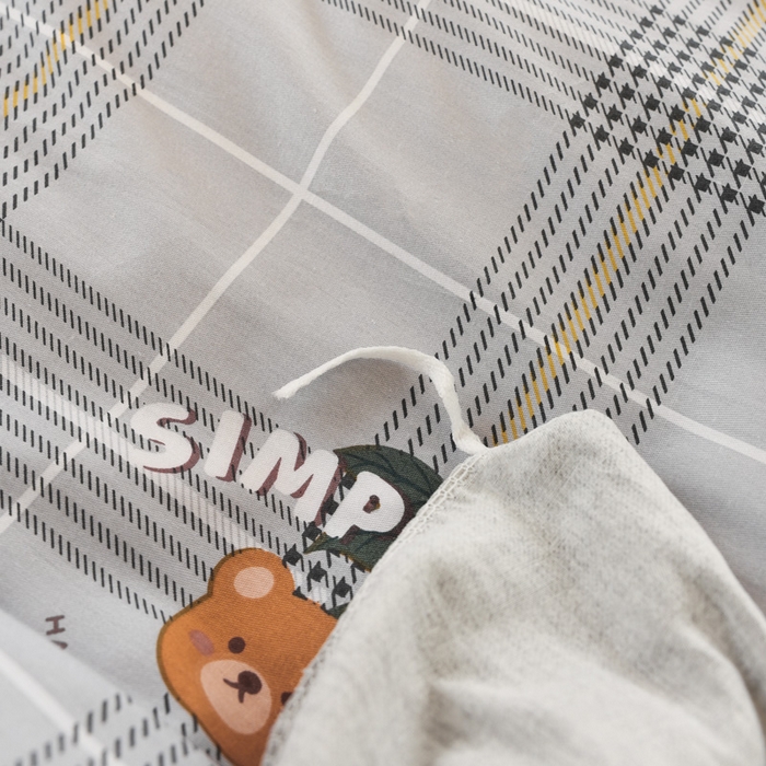 91家纺网 家纺一手货源 找家纺 宅部落 2026新款全棉三件套纯棉学生宿舍上下铺六件套 卡宾熊