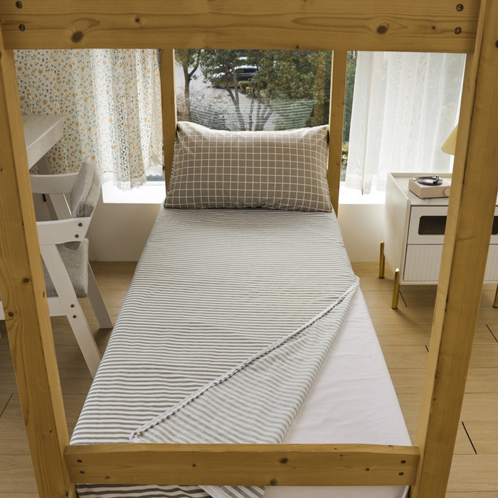 91家纺网 家纺一手货源 找家纺 宅部落 2026新款全棉三件套纯棉学生宿舍上下铺六件套 温情北欧