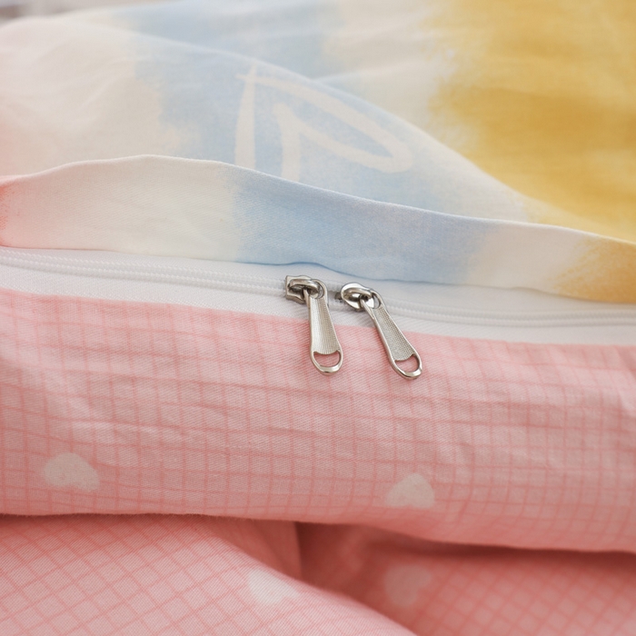 91家纺网 家纺一手货源 找家纺 宅部落 2026新款全棉三件套纯棉学生宿舍上下铺六件套 幸运七彩