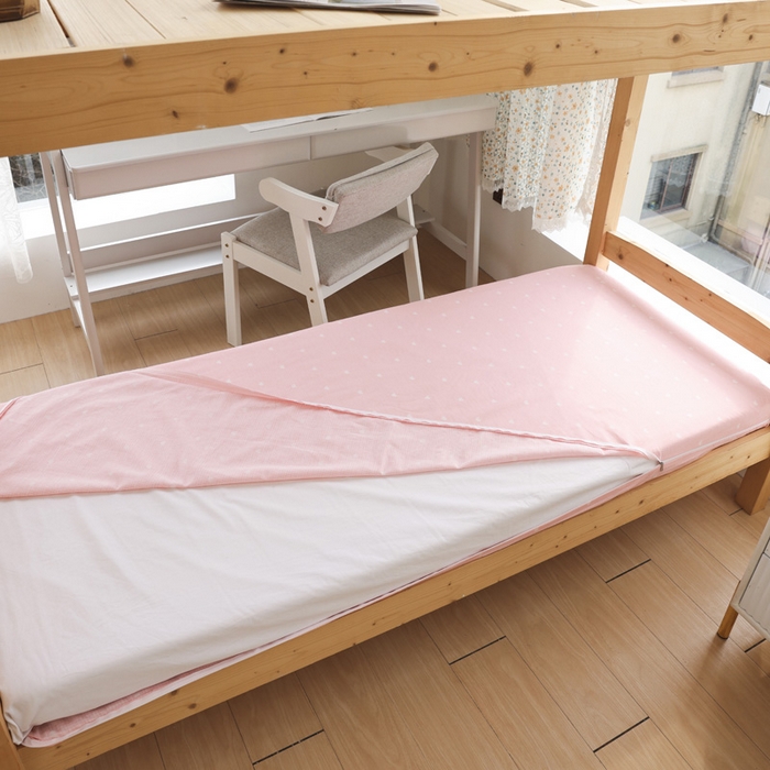 91家纺网 家纺一手货源 找家纺 宅部落 2026新款全棉三件套纯棉学生宿舍上下铺六件套 幸运七彩