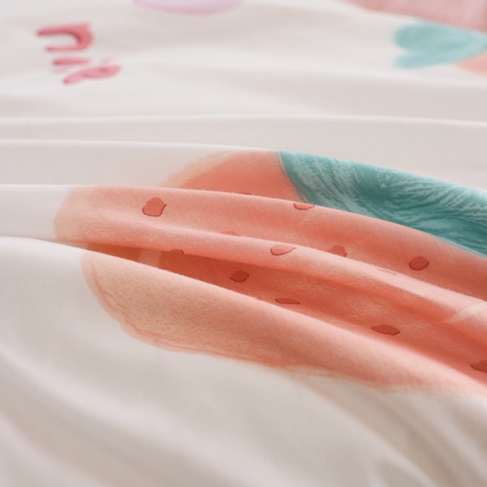 91家纺网 家纺一手货源 找家纺 宅部落 2026新款全棉三件套纯棉学生宿舍上下铺六件套 奈斯草莓