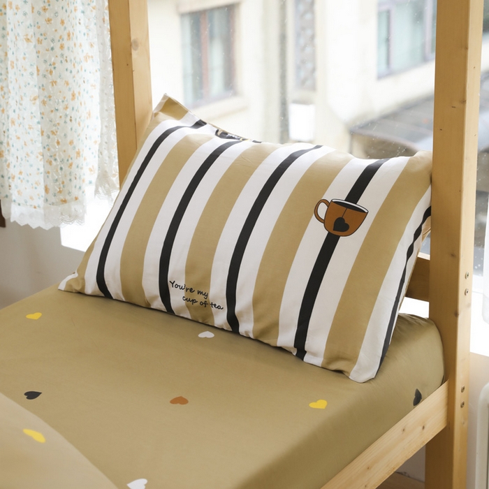 91家纺网 家纺一手货源 找家纺 宅部落 2026新款全棉三件套纯棉学生宿舍上下铺六件套 文艺风范