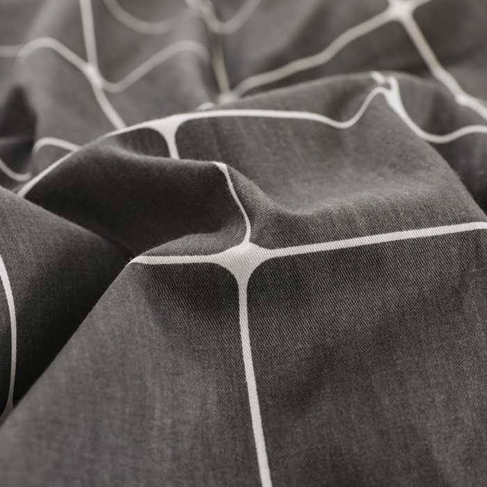 91家纺网 家纺一手货源 找家纺 宅部落 2026新款全棉三件套纯棉学生宿舍上下铺六件套 绅士灰AA