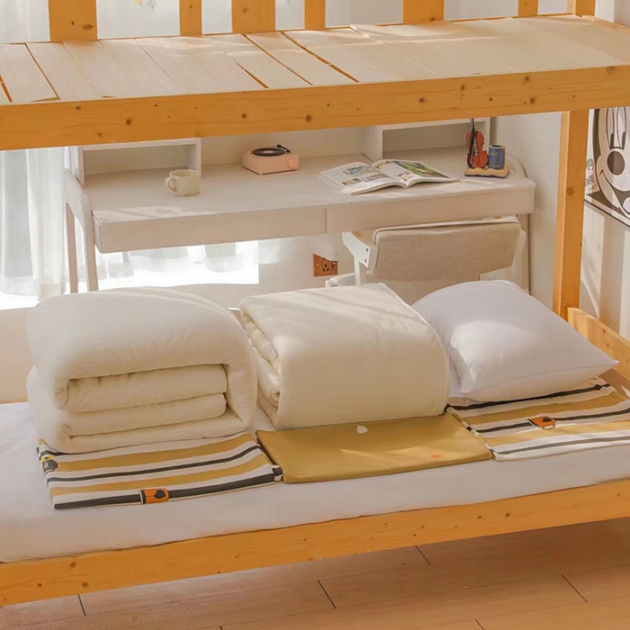 宅部落 2026新款全棉三件套纯棉学生宿舍上下铺六件套 棉花被褥垫枕芯（仅参考）