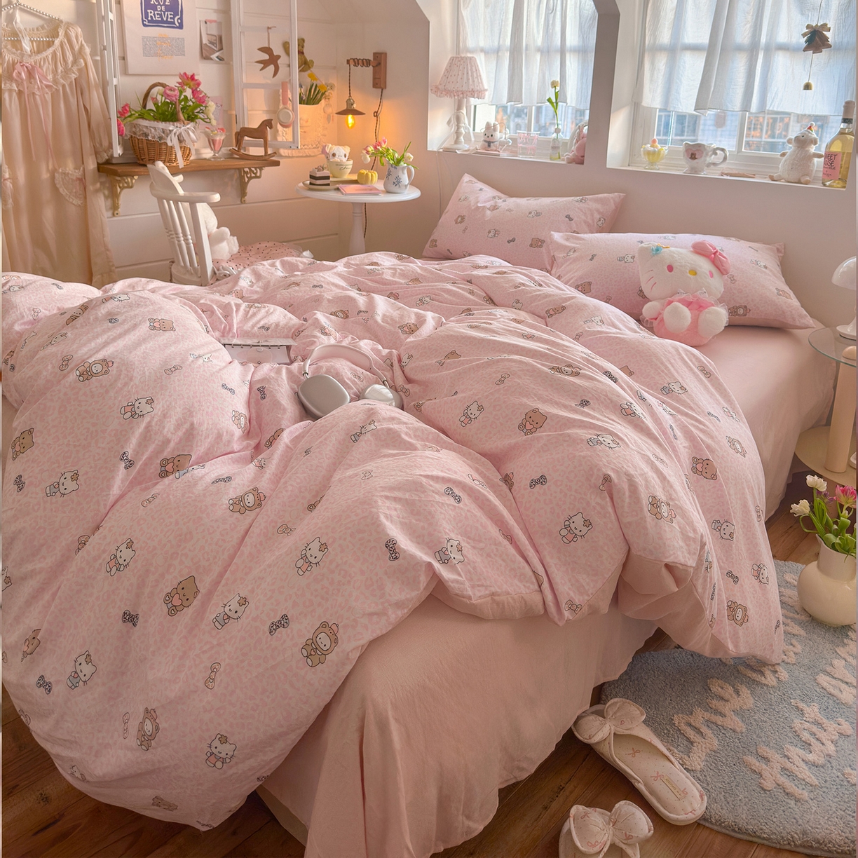 91家纺网 家纺一手货源 找家纺 （总）罗亿家纺 2026新款A类古法水洗仿棉云感纱四件套