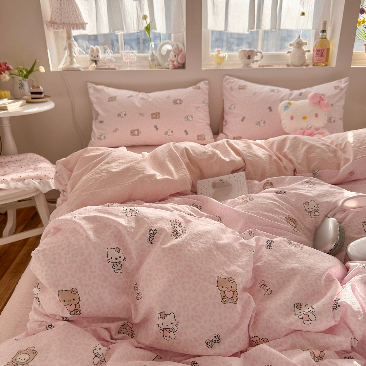 91家纺网 家纺一手货源 找家纺 （总）罗亿家纺 2026新款A类古法水洗仿棉云感纱四件套