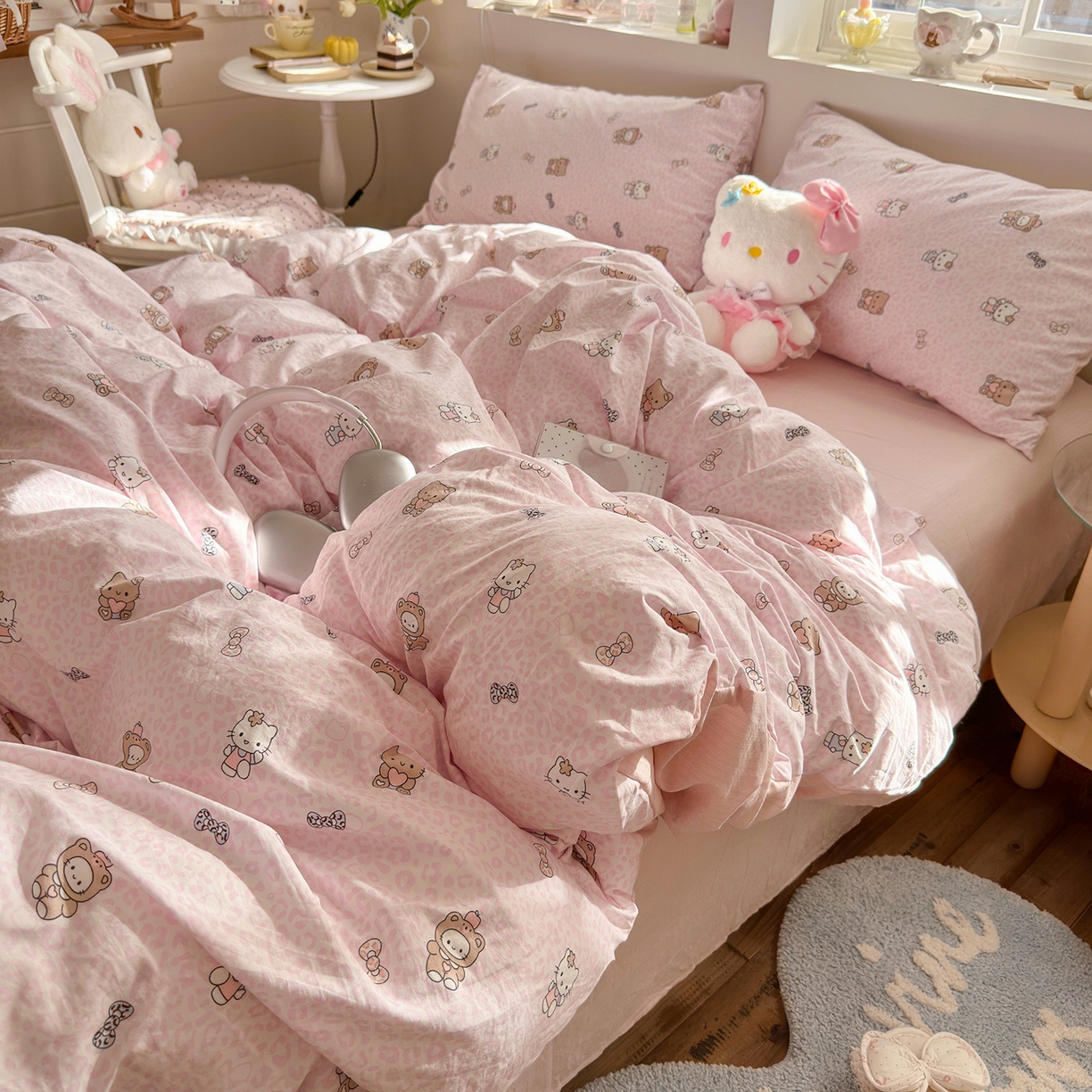 91家纺网 家纺一手货源 找家纺 （总）罗亿家纺 2026新款A类古法水洗仿棉云感纱四件套