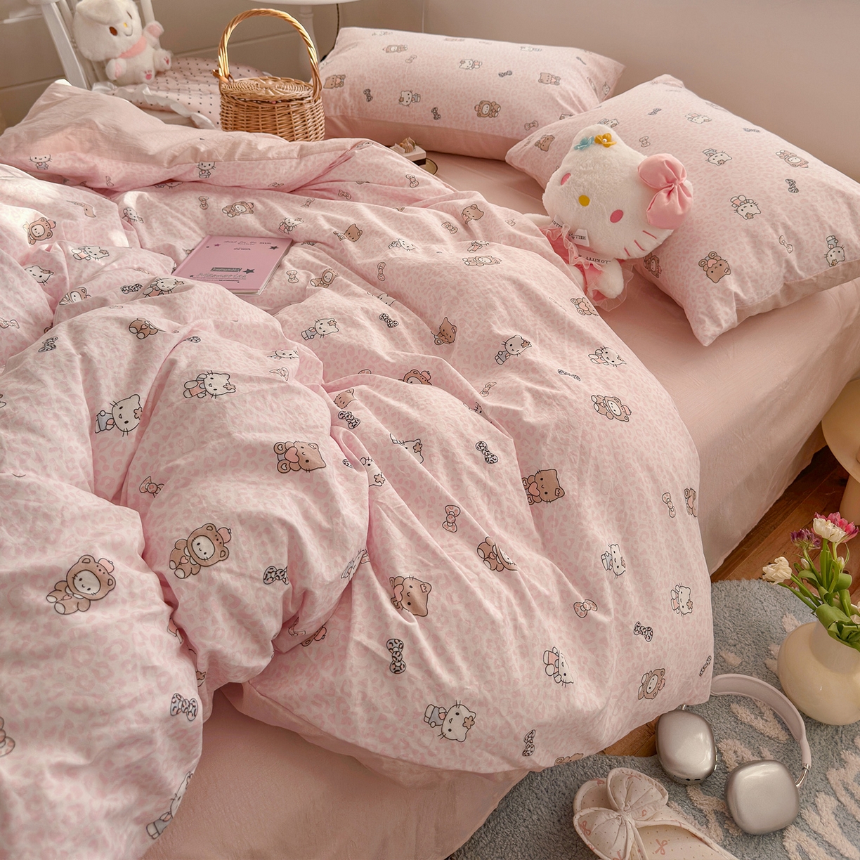 91家纺网 家纺一手货源 找家纺 （总）罗亿家纺 2026新款A类古法水洗仿棉云感纱四件套