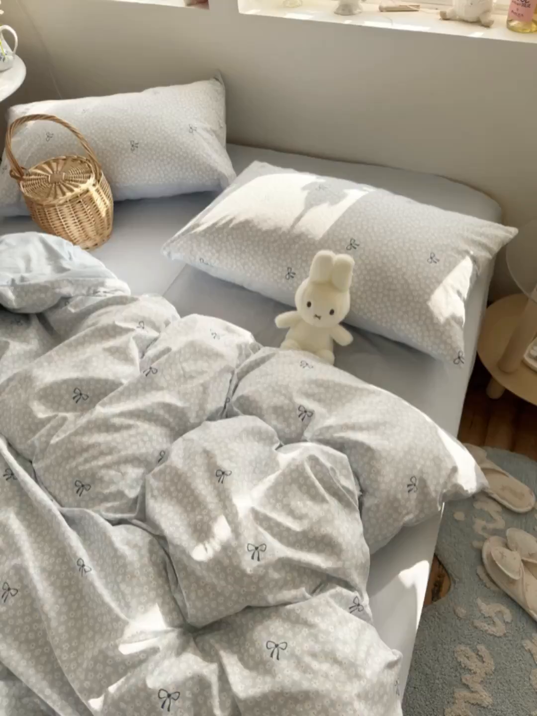 91家纺网 家纺一手货源 找家纺 罗亿家纺 2026新款A类古法水洗仿棉云感纱四件套 小时光