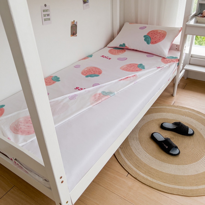 91家纺网 家纺一手货源 找家纺 （总）宅部落 2026新款全棉学生宿舍褥子套纯棉床垫套