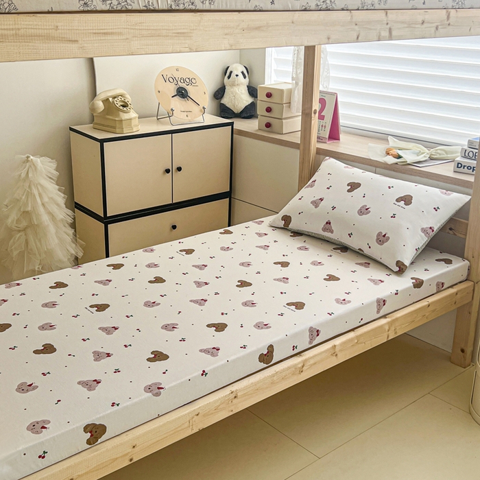 91家纺网 家纺一手货源 找家纺 宅部落 2026新款全棉学生宿舍褥子套纯棉床垫套 童年印记