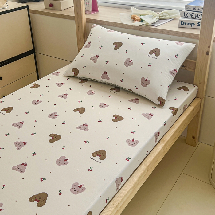 91家纺网 家纺一手货源 找家纺 宅部落 2026新款全棉学生宿舍褥子套纯棉床垫套 童年印记