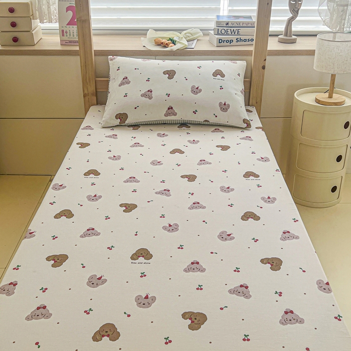 91家纺网 家纺一手货源 找家纺 宅部落 2026新款全棉学生宿舍褥子套纯棉床垫套 童年印记