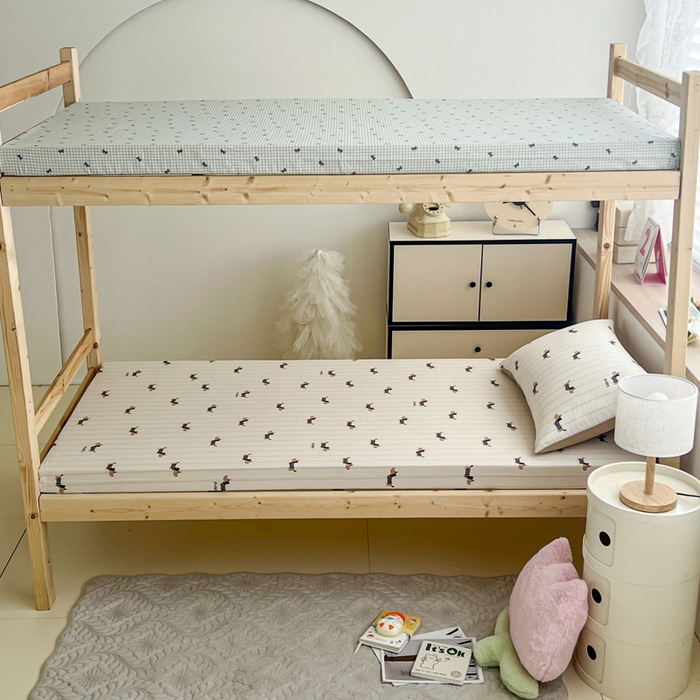 91家纺网 家纺一手货源 找家纺 宅部落 2026新款全棉学生宿舍褥子套纯棉床垫套 腊肠狗