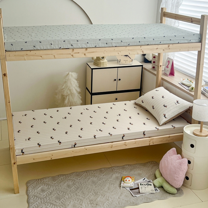 91家纺网 家纺一手货源 找家纺 宅部落 2026新款全棉学生宿舍褥子套纯棉床垫套 腊肠狗