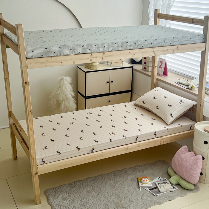 91家纺网 家纺一手货源 找家纺 宅部落 2026新款全棉学生宿舍褥子套纯棉床垫套 腊肠狗