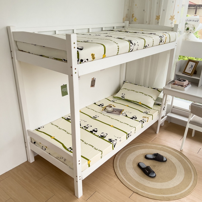 91家纺网 家纺一手货源 找家纺 宅部落 2026新款全棉学生宿舍褥子套纯棉床垫套 熊猫派对