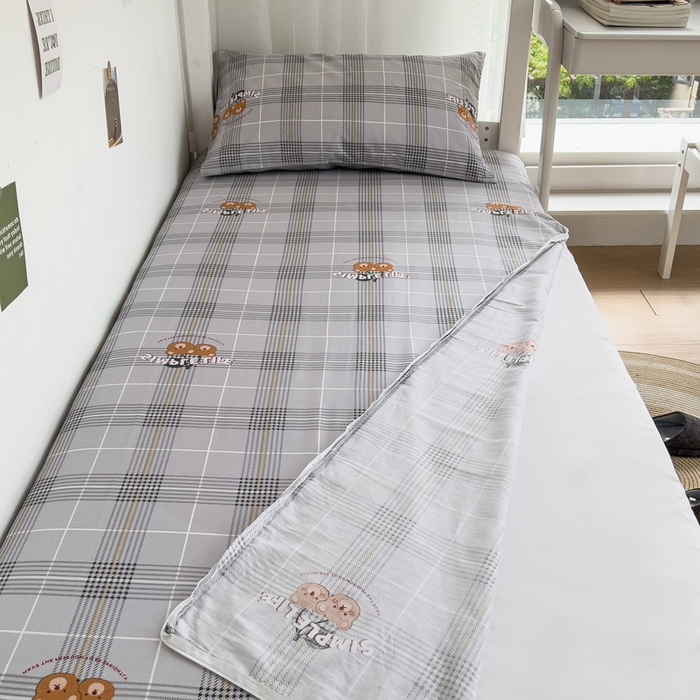 91家纺网 家纺一手货源 找家纺 宅部落 2026新款全棉学生宿舍褥子套纯棉床垫套 卡宾熊