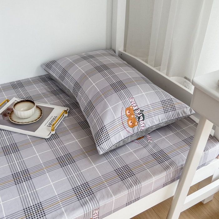 91家纺网 家纺一手货源 找家纺 宅部落 2026新款全棉学生宿舍褥子套纯棉床垫套 卡宾熊