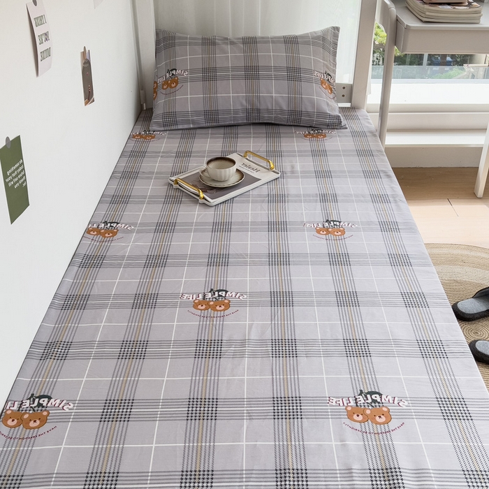 91家纺网 家纺一手货源 找家纺 宅部落 2026新款全棉学生宿舍褥子套纯棉床垫套 卡宾熊