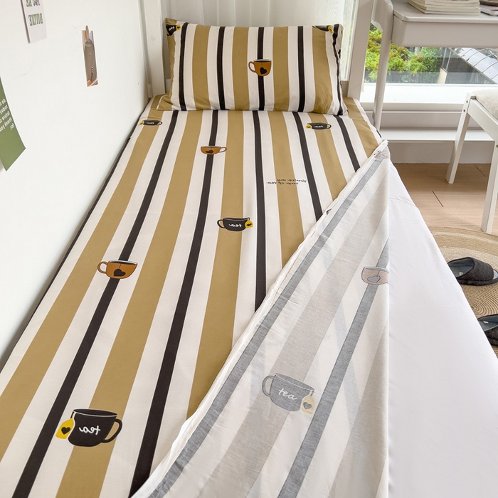 91家纺网 家纺一手货源 找家纺 宅部落 2026新款全棉学生宿舍褥子套纯棉床垫套 文艺风范