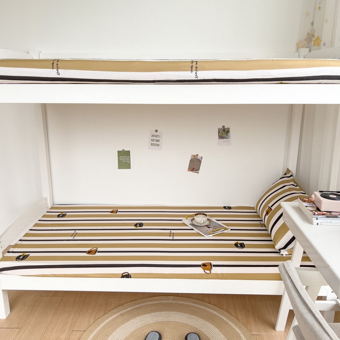 91家纺网 家纺一手货源 找家纺 宅部落 2026新款全棉学生宿舍褥子套纯棉床垫套 文艺风范