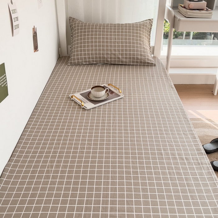 91家纺网 家纺一手货源 找家纺 宅部落 2026新款全棉学生宿舍褥子套纯棉床垫套 温情北欧