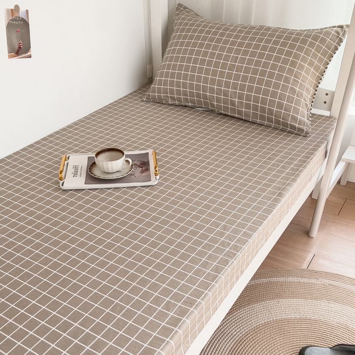 91家纺网 家纺一手货源 找家纺 宅部落 2026新款全棉学生宿舍褥子套纯棉床垫套 温情北欧