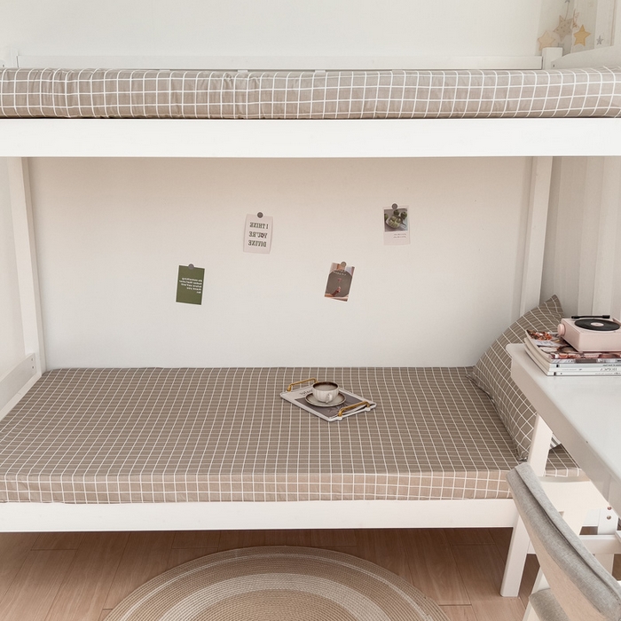 91家纺网 家纺一手货源 找家纺 宅部落 2026新款全棉学生宿舍褥子套纯棉床垫套 温情北欧