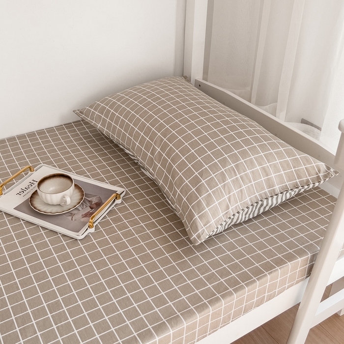 91家纺网 家纺一手货源 找家纺 宅部落 2026新款全棉学生宿舍褥子套纯棉床垫套 温情北欧