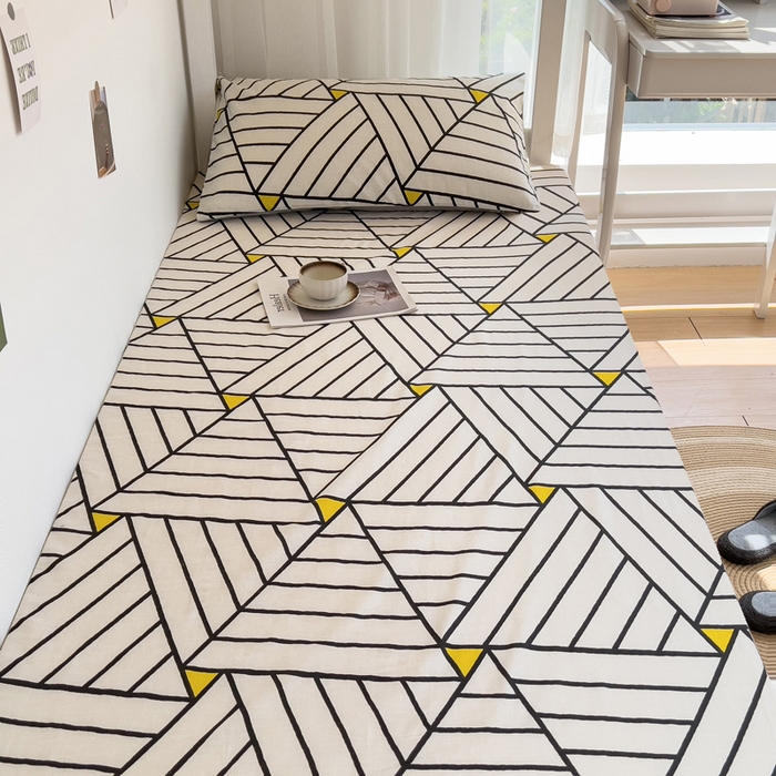 91家纺网 家纺一手货源 找家纺 宅部落 2026新款全棉学生宿舍褥子套纯棉床垫套 简居