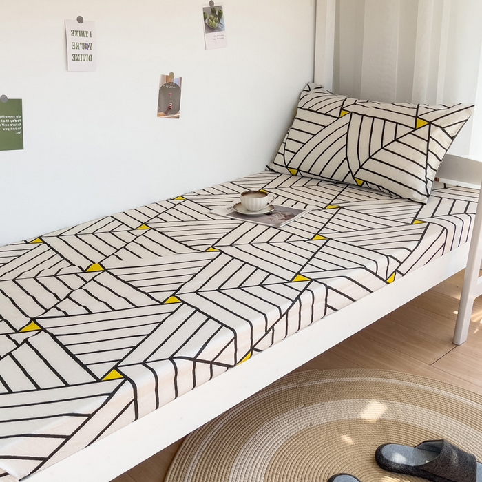 91家纺网 家纺一手货源 找家纺 宅部落 2026新款全棉学生宿舍褥子套纯棉床垫套 简居