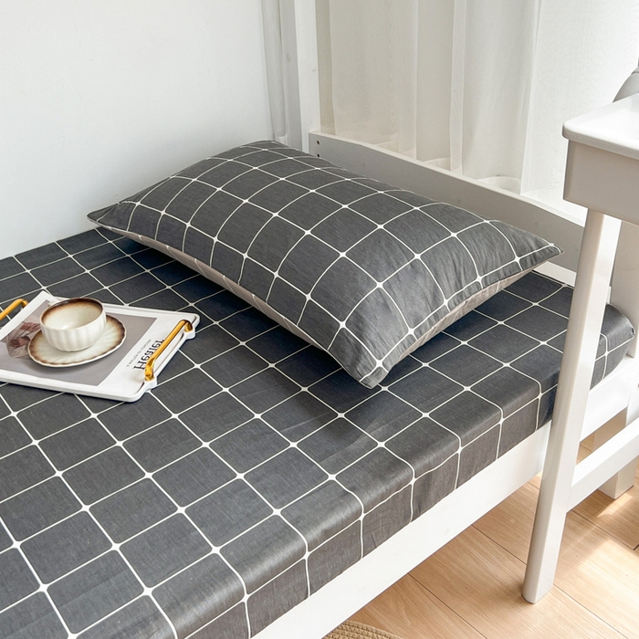 91家纺网 家纺一手货源 找家纺 宅部落 2026新款全棉学生宿舍褥子套纯棉床垫套 绅士灰