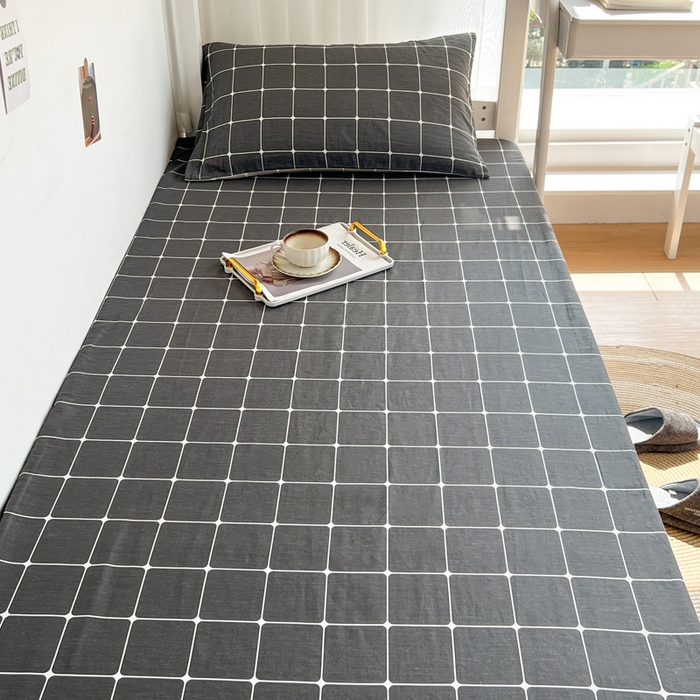 91家纺网 家纺一手货源 找家纺 宅部落 2026新款全棉学生宿舍褥子套纯棉床垫套 绅士灰