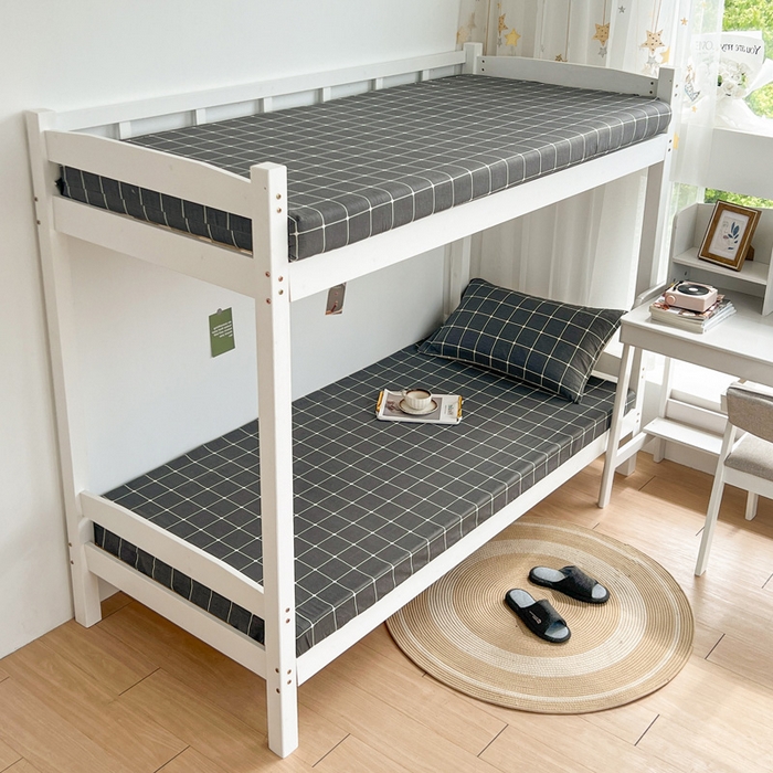 91家纺网 家纺一手货源 找家纺 宅部落 2026新款全棉学生宿舍褥子套纯棉床垫套 绅士灰