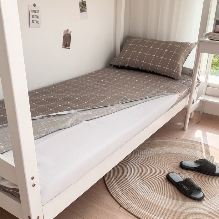 91家纺网 家纺一手货源 找家纺 宅部落 2026新款全棉学生宿舍褥子套纯棉床垫套 绅士咖