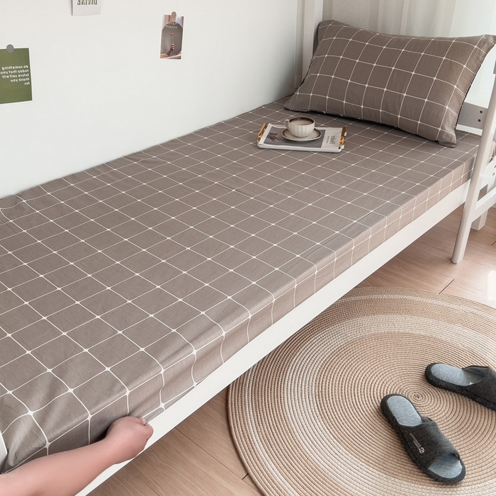 91家纺网 家纺一手货源 找家纺 宅部落 2026新款全棉学生宿舍褥子套纯棉床垫套 绅士咖