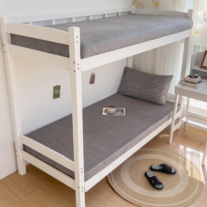 91家纺网 家纺一手货源 找家纺 宅部落 2026新款全棉学生宿舍褥子套纯棉床垫套 灰色肌理纹