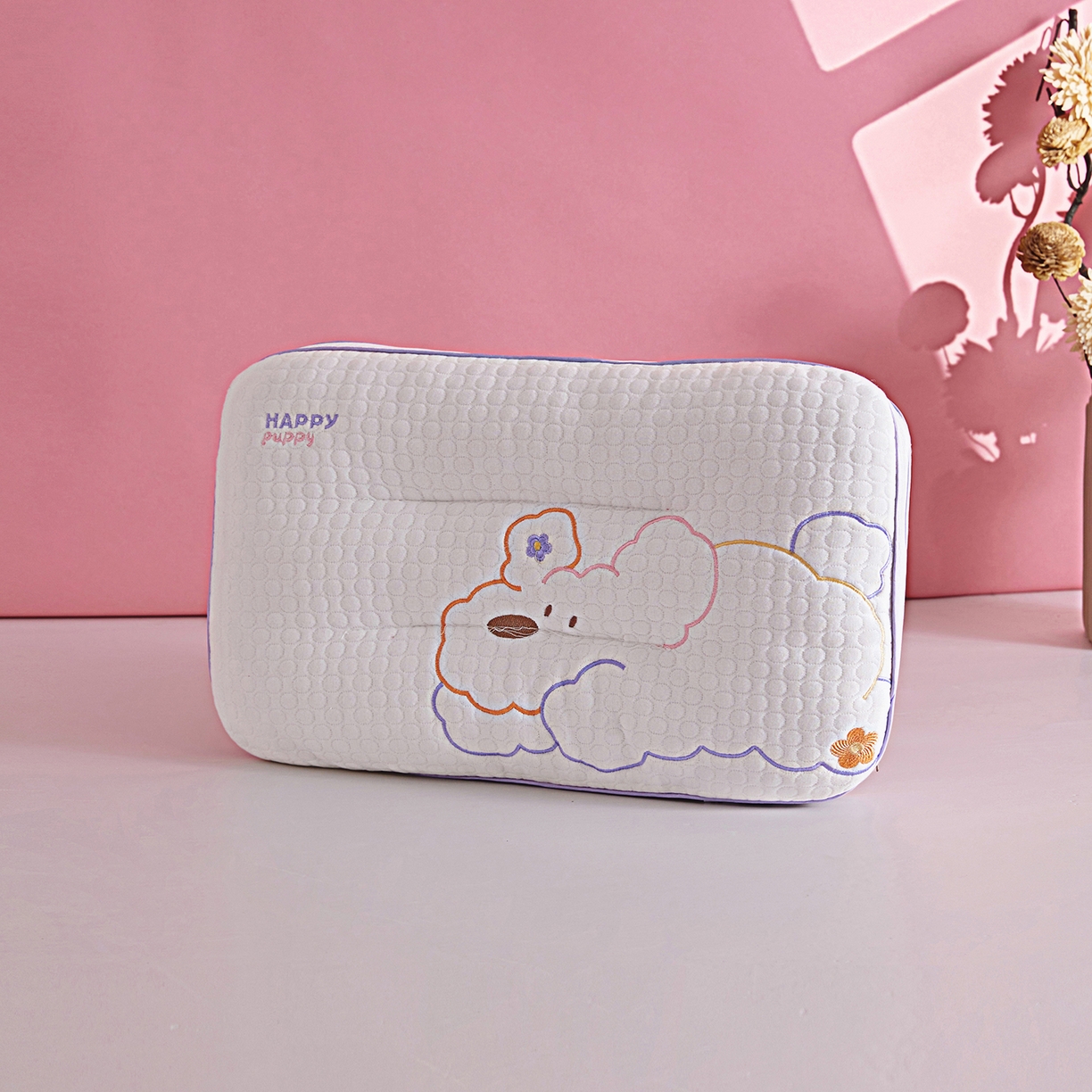 91家纺网 家纺一手货源 找家纺 （总）云熙枕业 2026新款泡泡狗针织亲子枕儿童学生成人枕