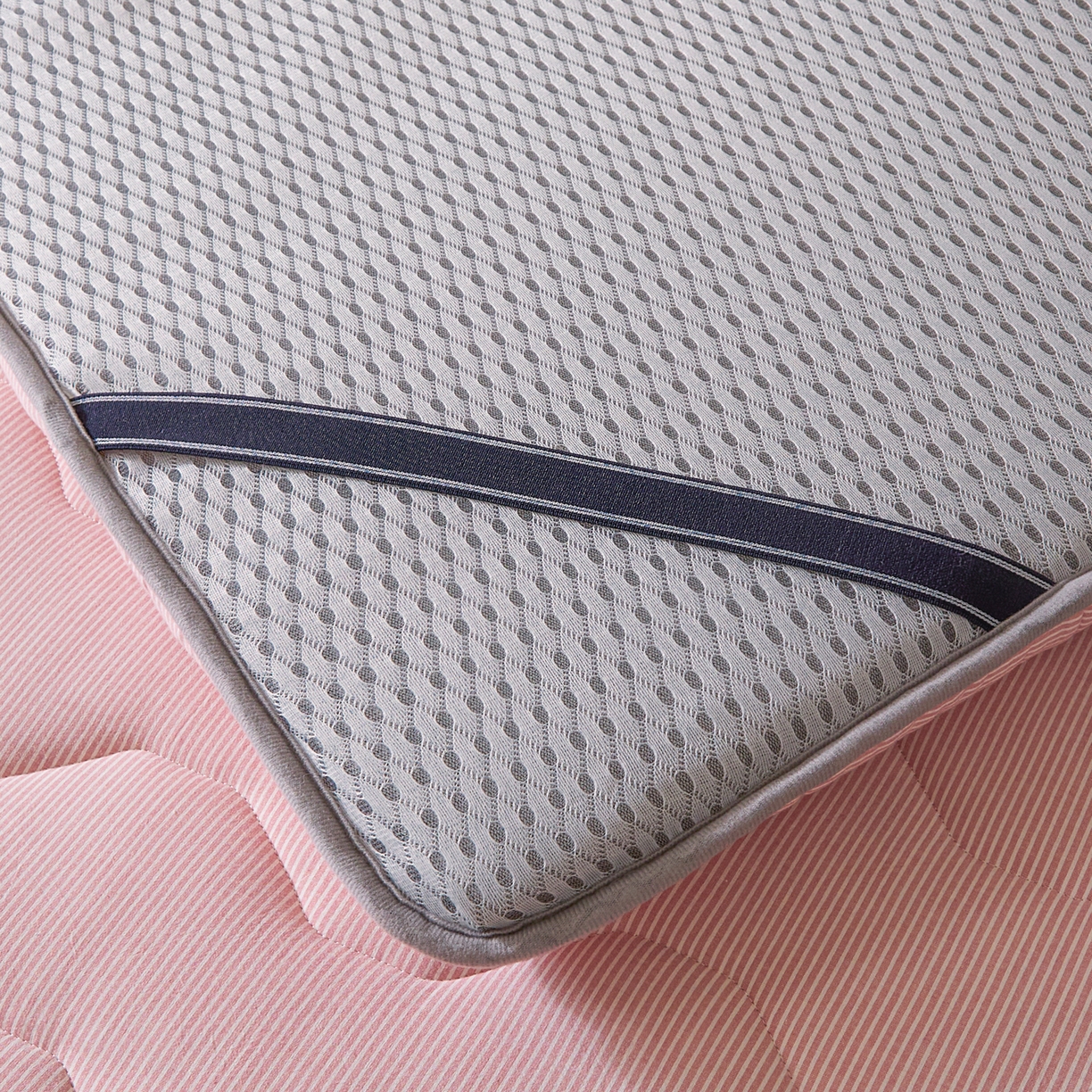 91家纺网 家纺一手货源 找家纺 丽诺床垫 2026新款A类全棉色织水洗棉棉花三明治床垫（床垫不定制超200x220以上的尺寸） 细条粉