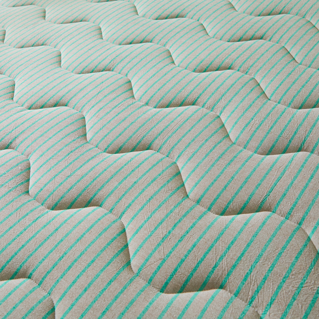 91家纺网 家纺一手货源 找家纺 丽诺床垫 2026新款A类全棉色织水洗棉棉花三明治床垫（床垫不定制超200x220以上的尺寸） 追光绿