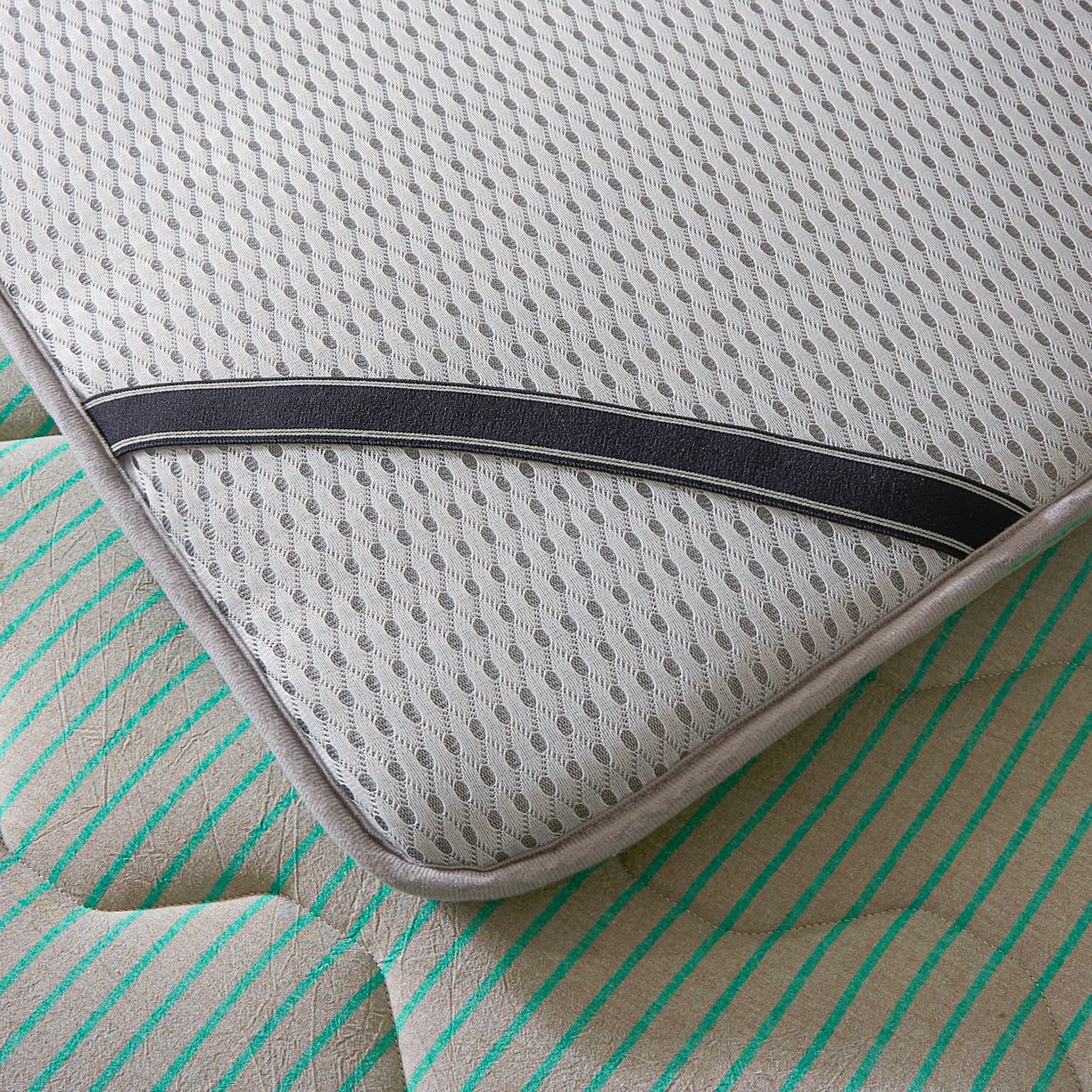 91家纺网 家纺一手货源 找家纺 丽诺床垫 2026新款A类全棉色织水洗棉棉花三明治床垫（床垫不定制超200x220以上的尺寸） 追光绿