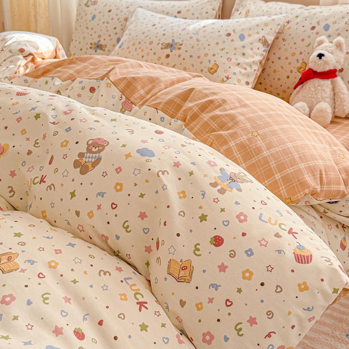 91家纺网 家纺一手货源 找家纺 （总）曼之夏 2025新款全棉印花四件套-系列二