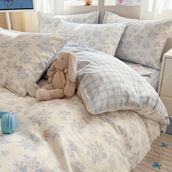 91家纺网 家纺一手货源 找家纺 曼之夏 2025新款全棉印花四件套-系列二 秘境