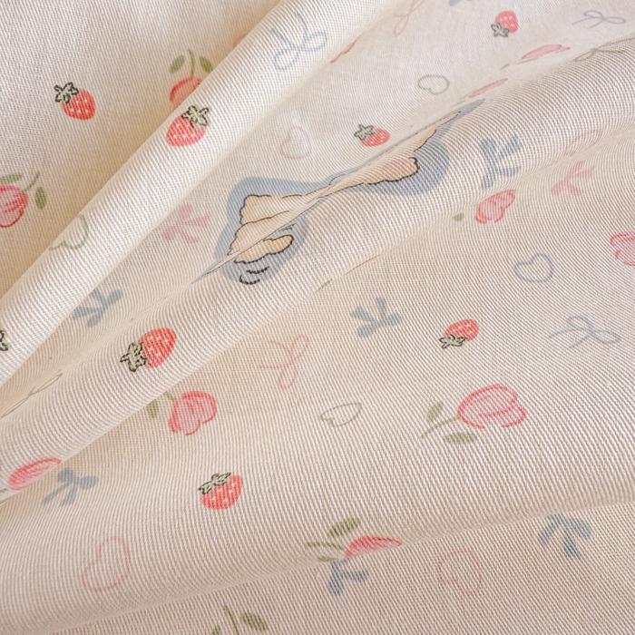 91家纺网 家纺一手货源 找家纺 曼之夏 2025新款全棉印花四件套-系列二 玫瑰小狗