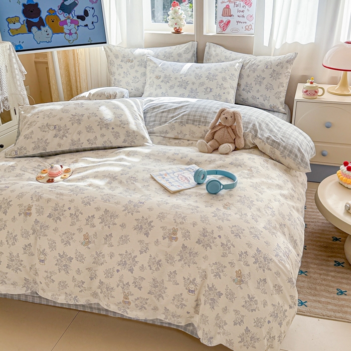 91家纺网 家纺一手货源 找家纺 曼之夏 2025新款全棉印花四件套-系列二 秘境