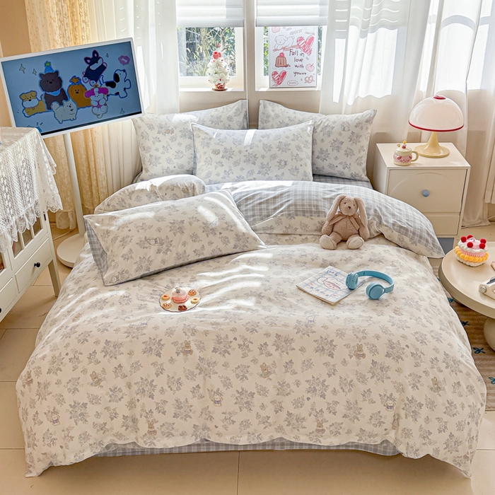 91家纺网 家纺一手货源 找家纺 曼之夏 2025新款全棉印花四件套-系列二 秘境