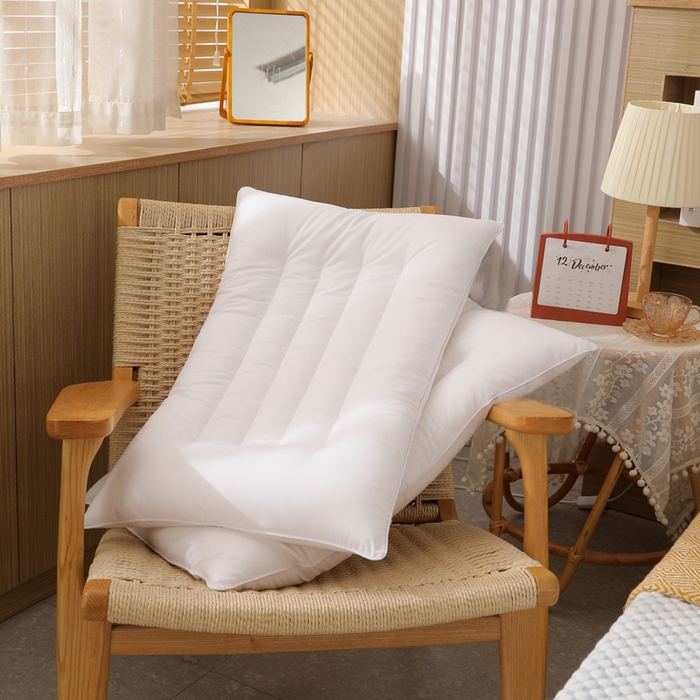 91家纺网 家纺一手货源 找家纺 （总）yyds网供 2026新款羽丝绒枕芯定型护颈枕头支撑贴合颈椎久睡不变形可机洗可水洗整头